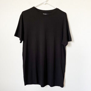 William Rast SS Black T-Shirt Men Large Pima Cotton Peru Minimalist Quiet Luxury